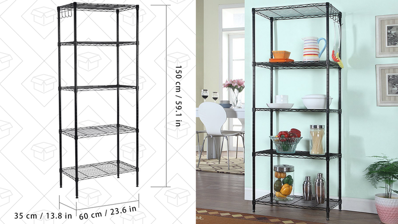 Langria 5-Tier Metal Shelf, $43 with code INDE10OF